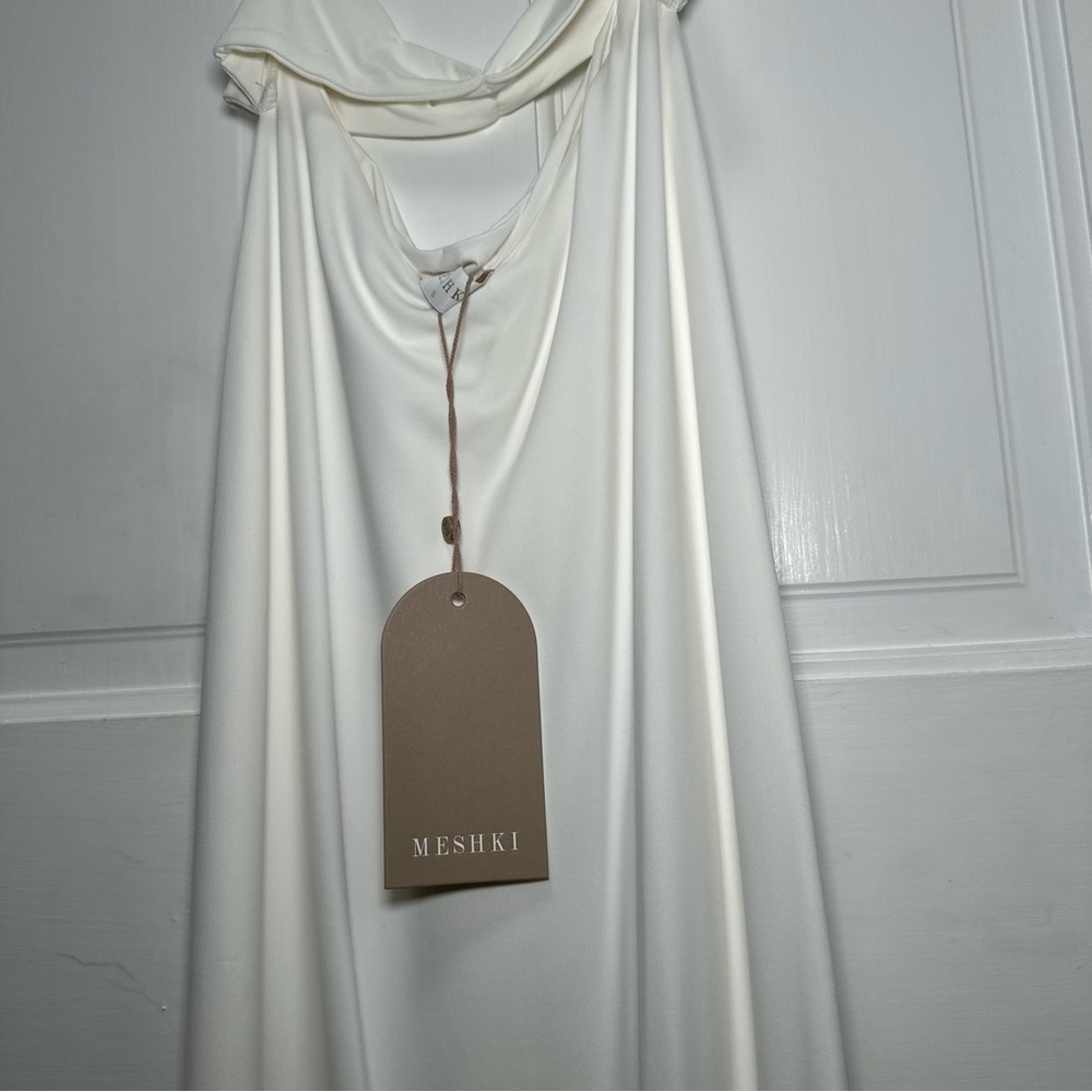 Meshki Chloe Cut Out White Midi Dress - Picture 9 of 11